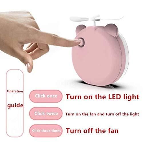 Mini Handheld Fan & Makeup Mirror