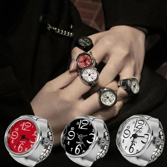 Women's and Men's Ring Watch - Analog Quartz Finger Ring