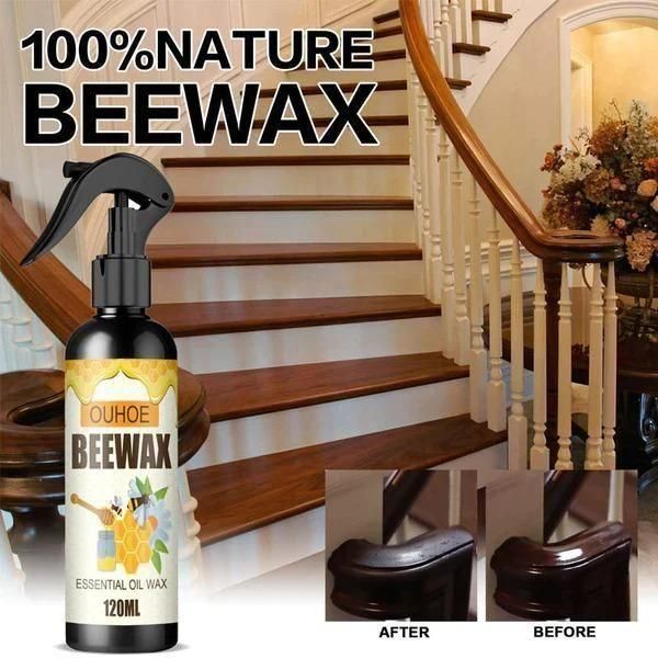 Natural Micro-Molecularized Beeswax Spray, Furniture Polish and Cleaner for Wood | Buy 1 Get 1 Free