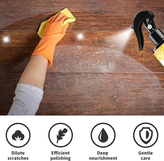 Natural Micro-Molecularized Beeswax Spray, Furniture Polish and Cleaner for Wood | Buy 1 Get 1 Free - Combo