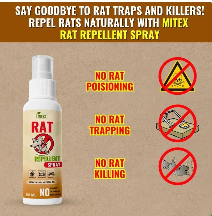 Rat Repellent Spreay 50ML | BUY 1 GET 2 FREE