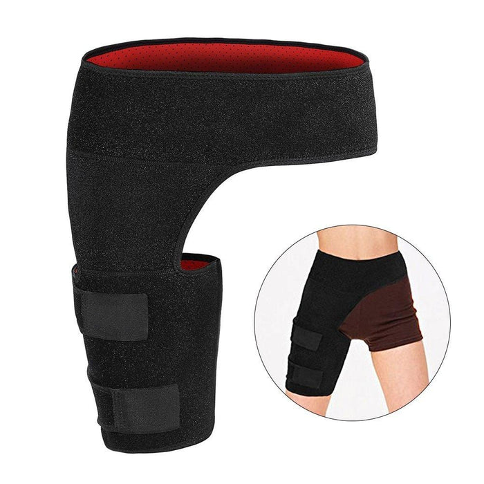 Hip Brace Compression Brace for Hamstring Injury, Sprains, Sciatic Nerve Support, Fitness, Running & Yoga