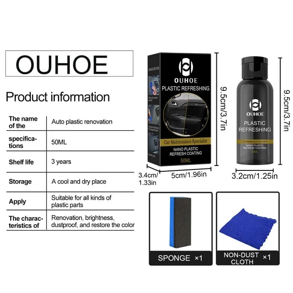 OUHOE Plastic Revitalizing Coating Agent | Buy 1 Get 1 Free