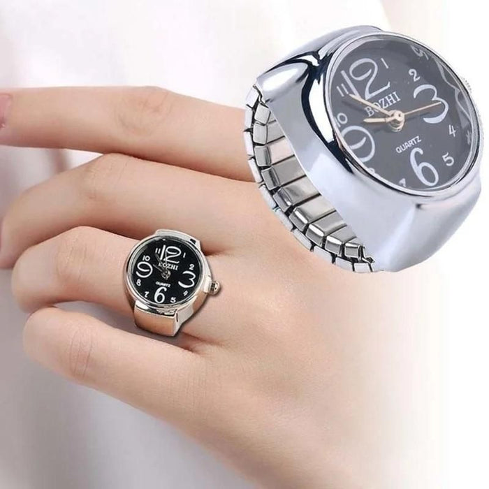 Women's and Men's Ring Watch - Analog Quartz Finger Ring