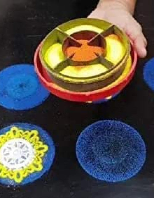 Designer Magic Rangoli Making Kit Includes Magic Tool